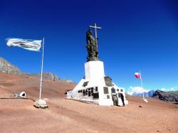 Le Christ Rédempteur à 4000 m point frontalier