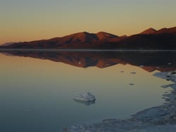 Lever de soleil sur le salar